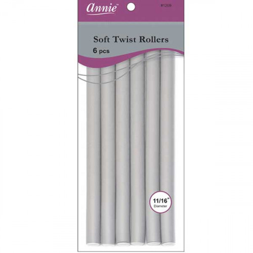 Annie Soft Twist Rollers 11/16" 6pcs #1209